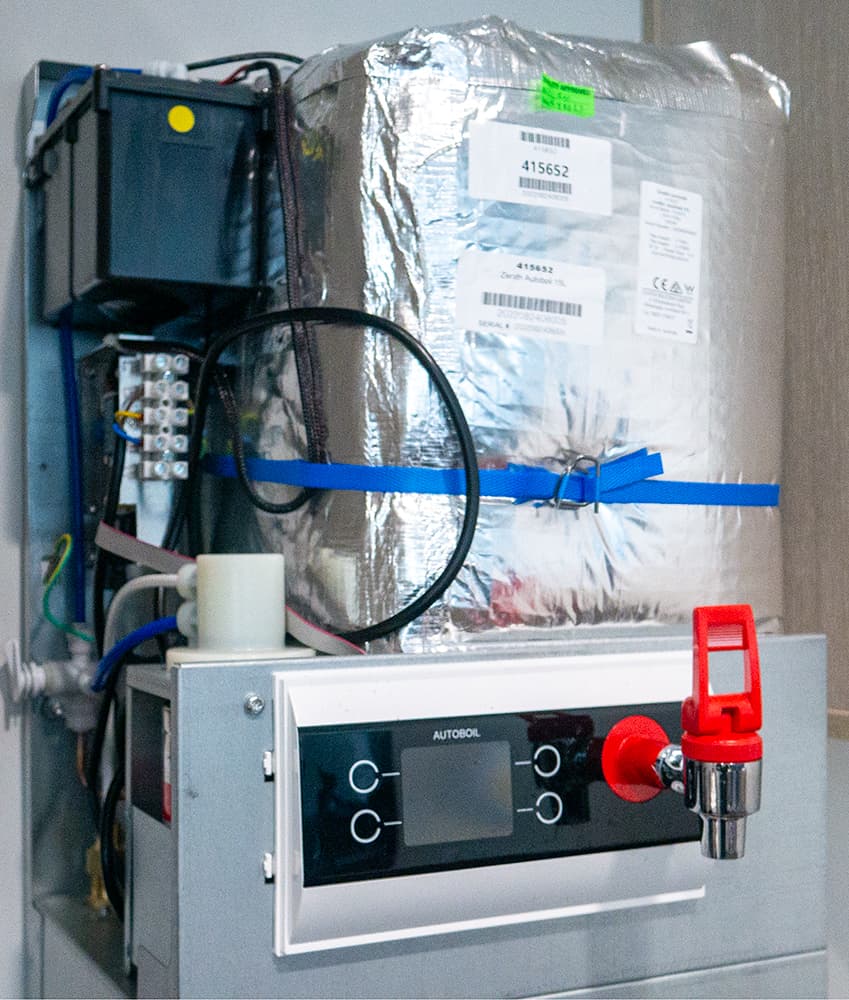 Autoboiler internal componentry