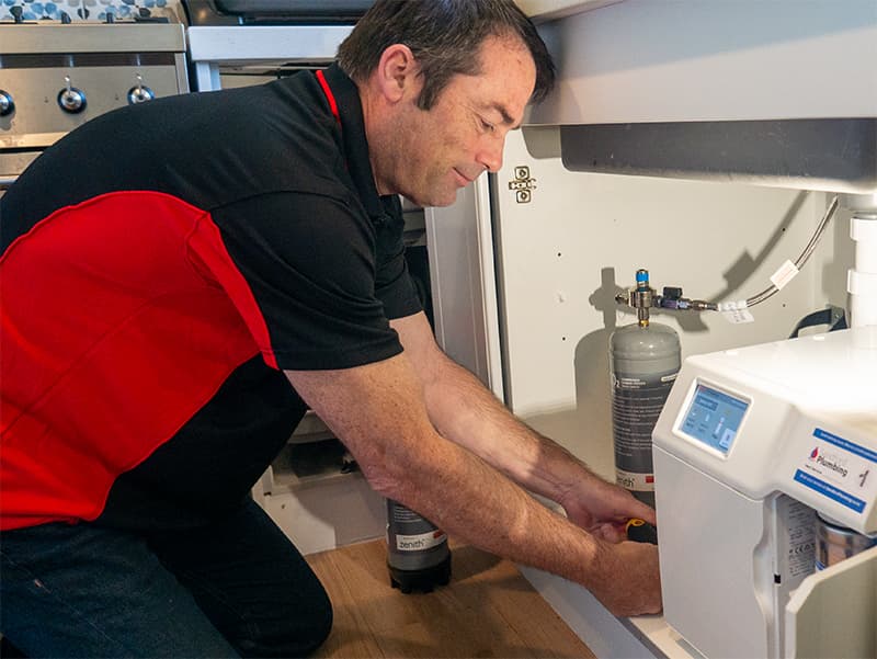Under-sink HydroTap installation