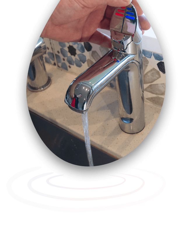 Chrome Zenith HydroTap with running water